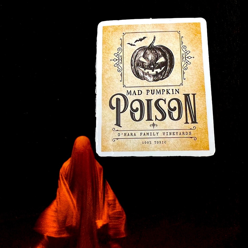 Mad Pumpkin Witchy Sorceress Supreme Potion B0ttle Label Sticker Spells Occult